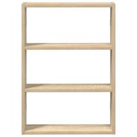Wandschap 43x9x60 cm bewerkt hout sonoma eikenkleurig - thumbnail