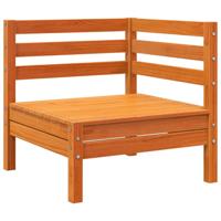 8-delige Loungeset met kussens massief grenenhout wasbruin - thumbnail