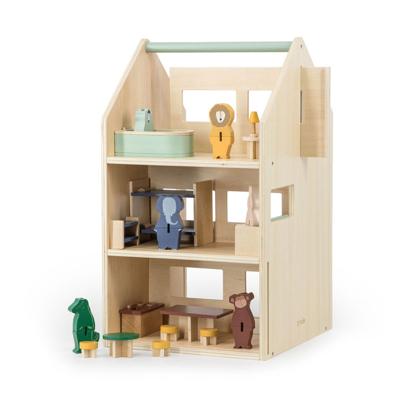 Trixie houten poppenhuis met accessoires Trixie houten poppenhuis met accessoires