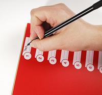 Tabbladen exacompta 225x297mm 11gaats 6delig ass - thumbnail