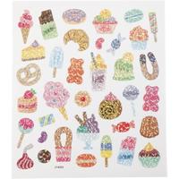 Creativ Company Stickers, snoep, vel 15x16,5 cm, 1 vel - thumbnail