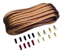 Sinuslive Car-Hifi luidspreker kabelset 2 x 4 mm² 10.00 m Verguld, Incl. stekker - thumbnail