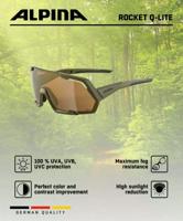 Olympic Sportswear Alpina sports sportbril rocket q-lite olijf - thumbnail