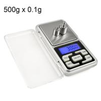 MH-100 500 g x 0.1 g hoge nauwkeurigheid digitaal elektronisch draagbare Mini Pocket schaal mobiele telefoon met een gewicht van schaal evenwicht appa - thumbnail