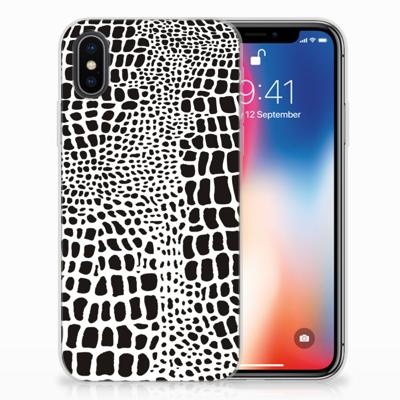 Apple iPhone X | Xs | TPU Hoesje | Slangenprint Apple iPhone X | Xs | TPU Hoesje | Slangenprint