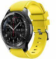 Siliconen sportbandje - Geel - Geschikt voor Samsung Galaxy Watch 3 (45mm) - Galaxy Watch 46mm - Samsung Gear S3 Classic & Frontier Siliconen sportbandje - Geel - Geschikt voor Samsung Galaxy Watch 3 (45mm) - Galaxy Watch 46mm - Samsung Gear S3 Classic & Frontier