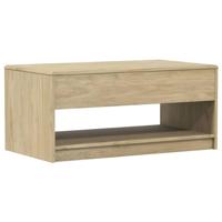 Salontafel SAUDA 99x55x45 cm massief grenenhout eikenkleurig - thumbnail
