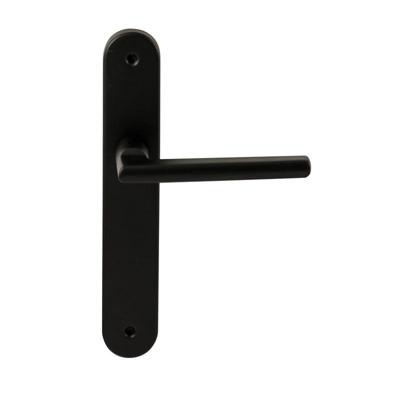 Hardbrass Deurkruk Athene op ovaal langschild blind - zwart Hardbrass Deurkruk Athene op ovaal langschild blind - zwart