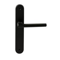 Hardbrass Deurkruk Athene op ovaal langschild blind - zwart - thumbnail