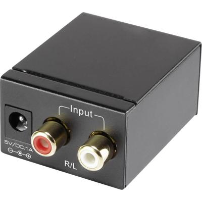 SpeaKa Professional AV Converter [Cinch - Toslink, Digitale cinch] SP-ADC-CTK