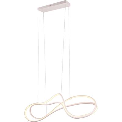 LED Hanglamp - Trio Select Nala - 1 Lichtpunt van 57 Watt - Dimbaar - Aanpasbare Lichtkleur - Hoogte Aanpasbaar - IP20 - Mat Wit - Metaal