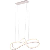 LED Hanglamp - Trio Select Nala - 1 Lichtpunt van 57 Watt - Dimbaar - Aanpasbare Lichtkleur - Hoogte Aanpasbaar - IP20 - Mat Wit - Metaal - thumbnail