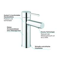 GROHE Essence New Wastafelkraan Opbouw - uitloop 9.4cm - S size - EcoJoy - chroom 34294001 - thumbnail