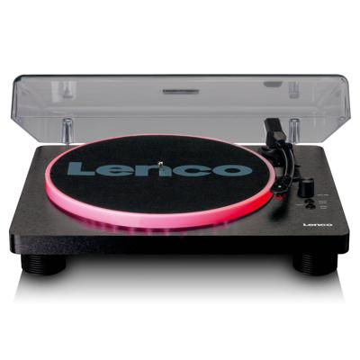 Lenco Platenspeler met PC-codering, luidsprekers en verlichting - LS-50LEDBK