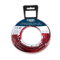 Audiokabel EDM 28043 Zwart Rood Rood/Zwart 2 x 0,75 mm 25 m - thumbnail