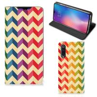 Xiaomi Mi 9 Hoesje met Magneet Zigzag Multi Color - thumbnail