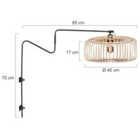 Steinhauer WandlampLindstrom bamboe - 4154ZW - thumbnail