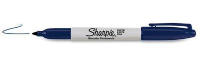 Sharpie blauw permanent marker Fine Point