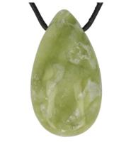 Druppelvormige Hanger Serpentijn - thumbnail