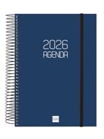 Agenda Finocam OPAQUE Blauw A5 15,5 x 21,2 cm 2026 - thumbnail