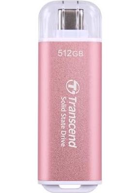 Transcend ts512gesd300p esd300 pink ssd, 500 gb, usb type-c 10gbps, 1050/ 950 mb/s max