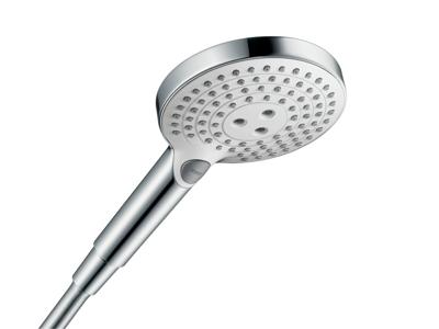 Hansgrohe Raindance select s120 handdouche 3jet wit-chroom 26530400 Hansgrohe Raindance select s120 handdouche 3jet wit-chroom 26530400