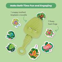 Selecta Croc chasey visspel badspeelgoed - thumbnail