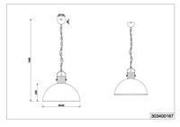 Trio Landelijke hanglampDelhi Ø 45cm - 303400167 - thumbnail