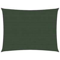 VidaXL Zonnezeil 160 g/m² 2,5x3 m hdpe donkergroen - thumbnail