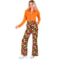 Flared Broek 60&apos;s Bloemen Dames - thumbnail