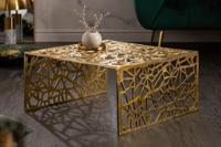 Handgemaakte salontafel ABSTRACT 60cm aluminium goud in Gap design - 40900 - thumbnail