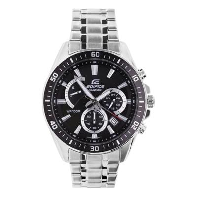 Casio EFR-552D-1AVUEF Horloge Chronograaf (l x b x h) 53 x 47 x 12.3 mm Zilver Materiaal (behuizing): RVS Materiaal (armband): RVS