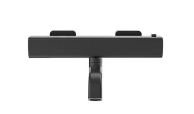 Wiesbaden Badkraan Opbouw Rain Thermostatisch Mat Zwart