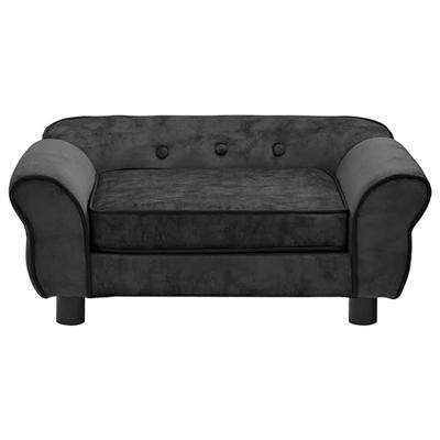 VidaXL Hondenbank 72x45x30 cm pluche donkergrijs VidaXL Hondenbank 72x45x30 cm pluche donkergrijs