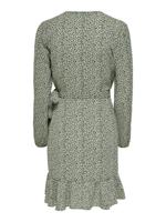 Only Jurk Carly l/s wrap short dress - thumbnail