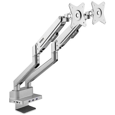 SpeaKa Professional SP-MM-800 2-voudig Monitor-tafelbeugel 43,2 cm (17) - 81,3 cm (32) Geïntegreerd dockingstation, Gasdruktechniek, Kantelbaar, Zwenkbaar SpeaKa Professional SP-MM-800 2-voudig Monitor-tafelbeugel 43,2 cm (17) - 81,3 cm (32) Geïntegreerd dockingstation, Gasdruktechniek, Kantelbaar, Zwenkbaar