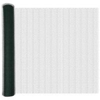 VidaXL Hexagon hek groen 1 x 10 m pvc - thumbnail