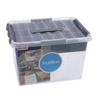 Sunware Q-line multibox 22 liter transp/metaal - thumbnail