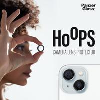 PanzerGlass™ Hoops camera lensbeschermer voor Apple iPhone 15 | 15 Plus - bescherming met stijl, schokbestendig glas, blauw - thumbnail