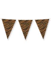 Party flags foil tiger safari - thumbnail