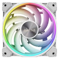 Akasa SOHO AR Computer behuizing Koelplaat/radiatoren 12 cm Transparant, Wit 1 stuk(s) - thumbnail