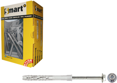 Pgb-Europe smart | raamplug +zeskantschroef ø 10x200 nzn | 25 st sm0rpfn01100200e Pgb-Europe smart | raamplug +zeskantschroef ø 10x200 nzn | 25 st sm0rpfn01100200e