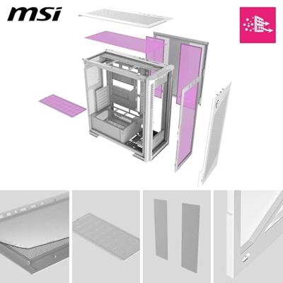 MSI MPG VELOX 300R AIRFLOW PZ Midi Tower Wit MSI MPG VELOX 300R AIRFLOW PZ Midi Tower Wit