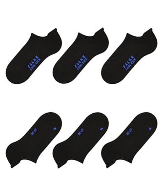 FALKE 3-paar Cool kick sneaker sokken - Enkelsokken voor dames en heren - Ademend - 36 - Zwart