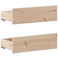 Bedframe zonder matras met hoofdbord grenenhout 200x200 cm - thumbnail