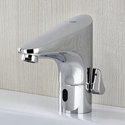 GROHE Europlus E waterbesparende wastafelkraan infrarood met menging met transformator 230V chroom 36015001 GROHE Europlus E waterbesparende wastafelkraan infrarood met menging met transformator 230V chroom 36015001