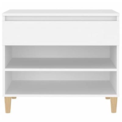 VidaXL Schoenenkast 70x36x60 cm bewerkt hout wit