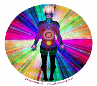 Raamsticker Regenboog Chakra's - thumbnail