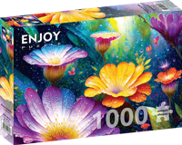 Flowers in the Rain Puzzel 1000 Stukjes - thumbnail
