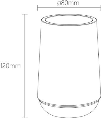 Sealskin Tandenborstelbeker vrijstaand Mood Grijs
